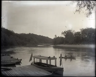 Recreational Boats on a River